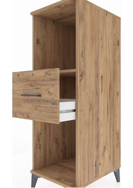 Kronos Dolap Tek Raflı Tek Çekmeceli 44X59X134 Çam-Çam indirimleri