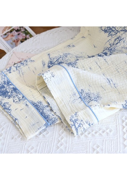 Organik Pamuk Müslin Kumaş Pijama Takımı