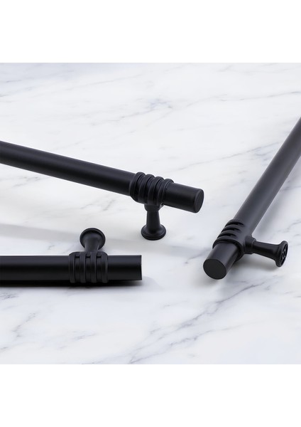 Mobilya Mutfak Çekmece Dolap Dolabı Kapak Kulbu Kulpu Kulpları (96 mm - 9.6 Cm) Siyah Metal modelleri