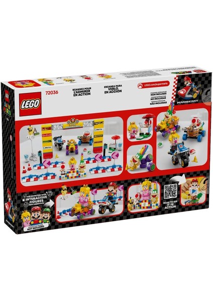 72036 LEGO Super Mario - Baby Peach ve Grand Prix Seti 823 Parça +8 Yaş