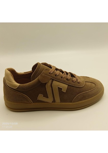 Elio Sigaro Süet Kadın Sneaker – Gerçek Deri, Yeni Sezon Sonbahar/kış