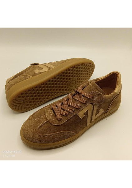 Elio Sigaro Süet Kadın Sneaker – Gerçek Deri, Yeni Sezon Sonbahar/kış fırsatları