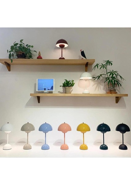 Şarjlı 3 Modlu Yuvarlak Masa Lambası, LED Gece Aydınlatması, Siyah fiyatları