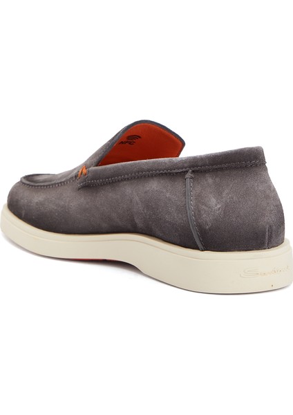 Gri Erkek Deri Loafer modelleri