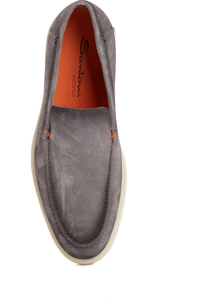 Gri Erkek Deri Loafer fırsatları