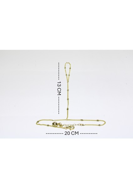 14 Ayar Altın Italyan Ezmesi Modeli Şahmeran Bileklik