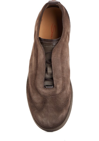 Koyu Bej Erkek Deri Sneaker fırsatları