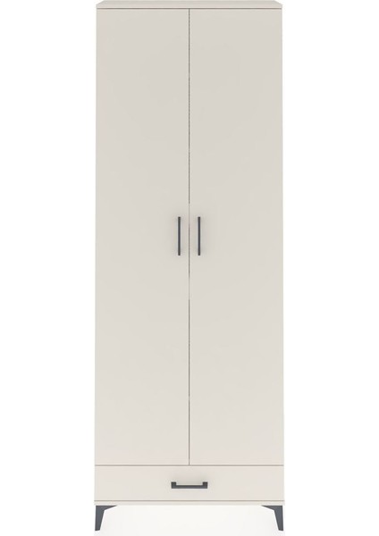 Arges Dolap 6 Raflı Tek Çekmeceli 2 Kapaklı 88X30X243 Aytaşı-Aytaşı