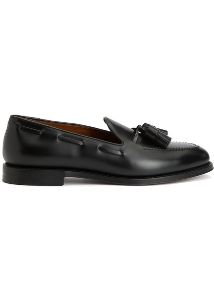 Siyah Erkek Deri Loafer