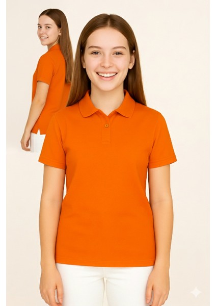 Genç Polo Yaka Tişört | Turkuaz | %100 Pamuk | Unisex | Okul & Günlük Kullanım indirimleri