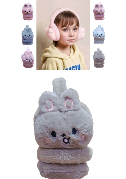1 Adet Tavşan Model Kışlık Kulaklık Peluş Kulaklık Çocuk Peluş Kulaklık Kız Çocuk Kulaklık