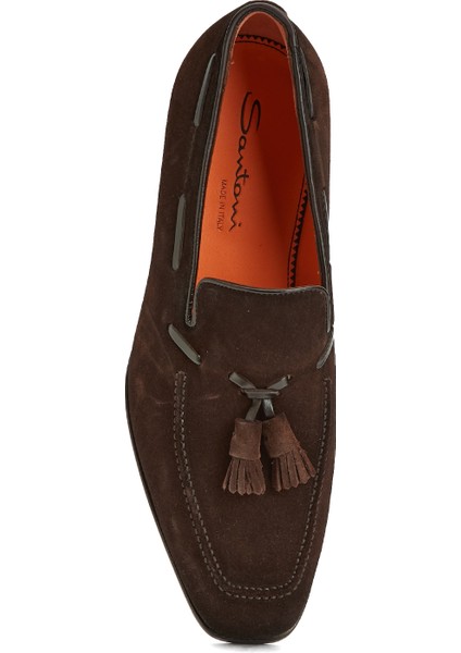 Brando Koyu Kahverengi Erkek Süet Loafer fırsatları