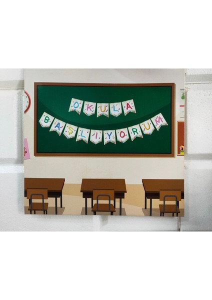 Okula Başlıyorum Banner Renkli