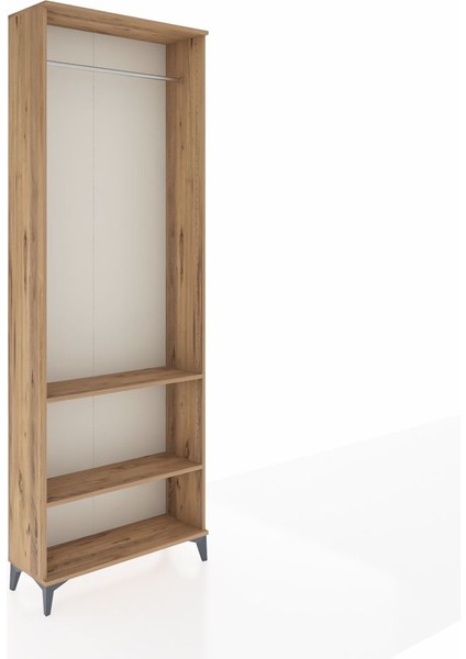 Arges Dolap 2 Raflı Tek Askılı 88X30X243 Çam-Çam fiyatları