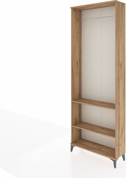 Arges Dolap 2 Raflı Tek Askılı 88X30X243 Çam-Çam fırsatları