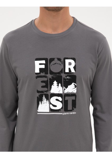 Erkek Koyu Gri Pijama Takımı 50322655-VR080