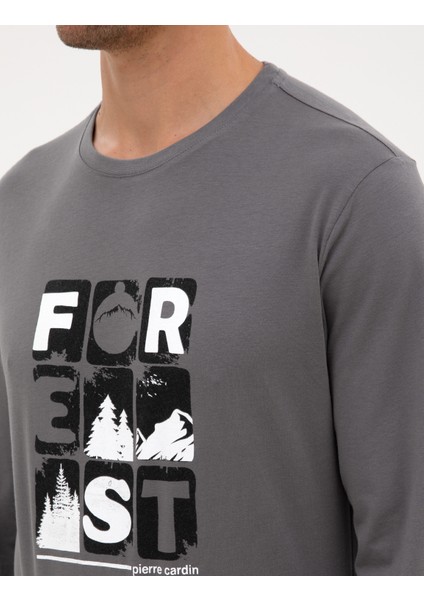 Erkek Koyu Gri Pijama Takımı 50322655-VR080