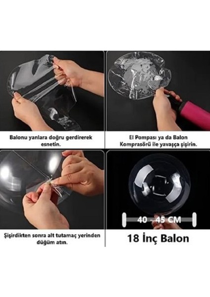 Şeffaf Balon Bobo 36 Inç 2 Adet fiyatları