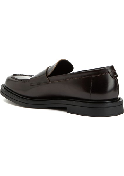 Jacob Bordo Erkek Deri Loafer modelleri