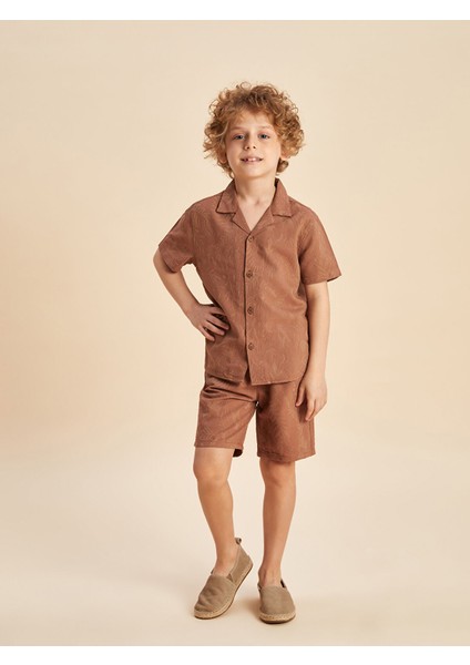 Yeni Sezon Resort Yaka Erkek Çocuk Pamuk Karışımlı Gömlek fiyatları