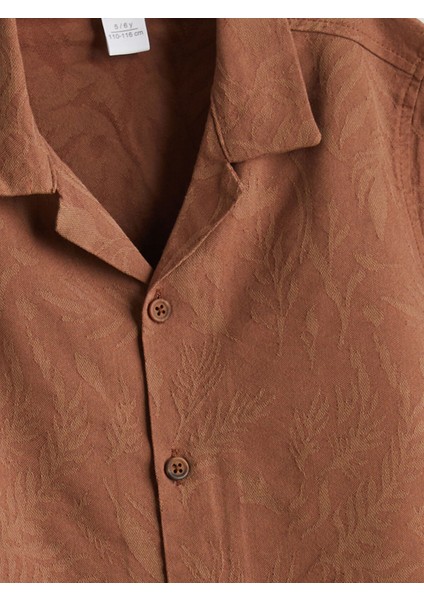 Yeni Sezon Resort Yaka Erkek Çocuk Pamuk Karışımlı Gömlek fırsatları