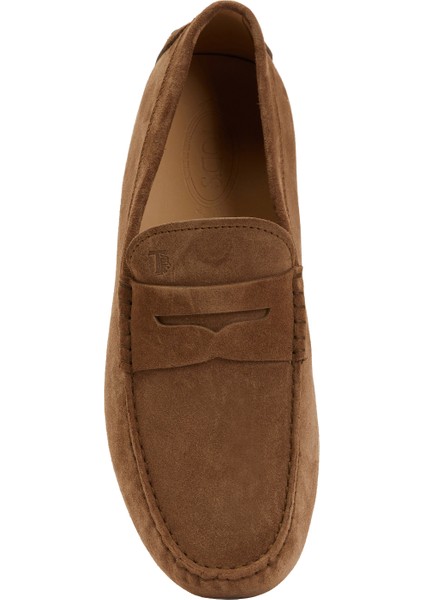 Kahverengi Bant Detaylı Logolu Erkek Deri Driver fırsatları