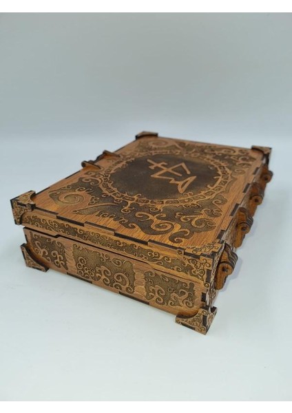 Ahşap Dekoratif Takı Organizer Kutusu Ceviz 20 cm x 15 cm x 4 cm modelleri