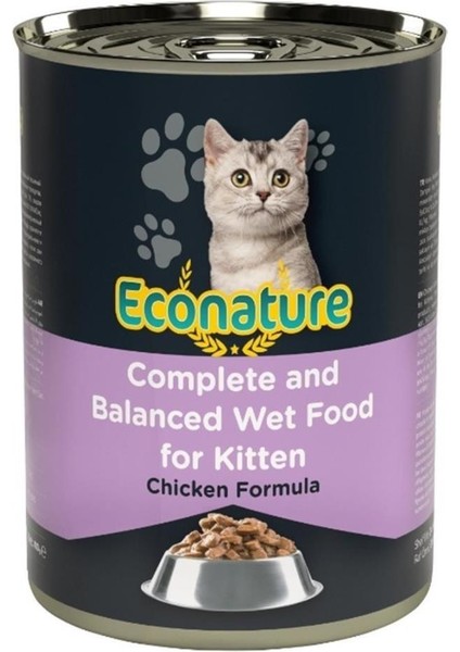 Kitten Tavuklu Yavru Konserve Kedi Maması 400 gr - 283-000012 - Petshopundan