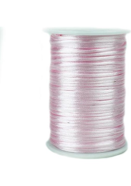 Floş Ip 2 mm Pembe Renk 1 Makara