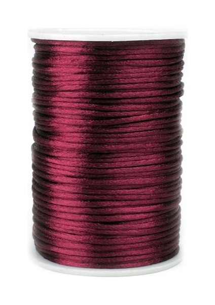 Floş Ip 2 mm Bordo Renk 1 Makara
