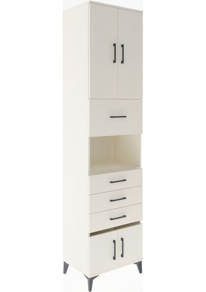 Hyperion Dolap 3 Raflı 4 Çekmeceli 4 Kapaklı 60X44X243 Aytaşı-Aytaşı fiyatları