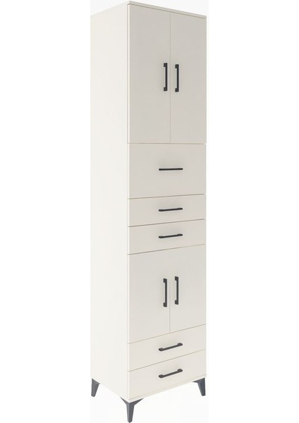 Hyperion Dolap 4 Raflı 5 Çekmeceli 4 Kapaklı 60X44X243 Aytaşı-Aytaşı fiyatları