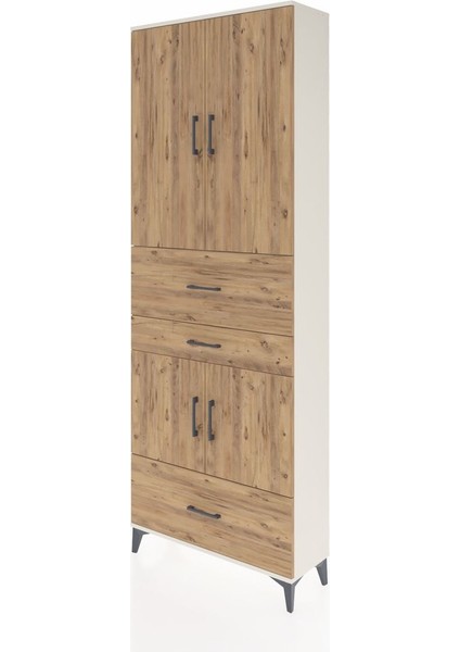 Arges Dolap 4 Raflı 3 Çekmeceli 4 Kapaklı 88X30X243 Aytaşı-Çam modelleri