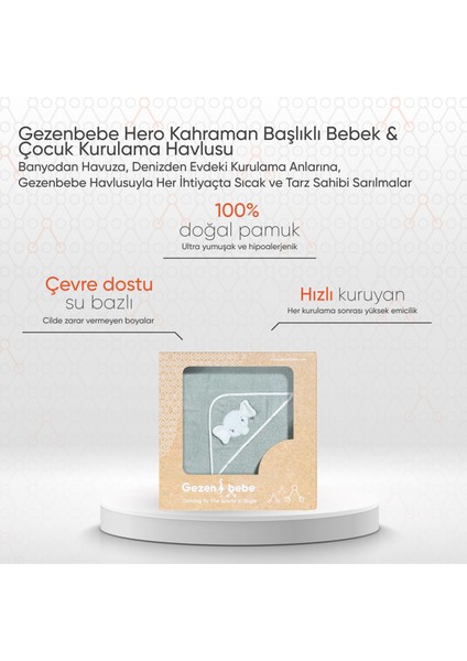 Hero Kahraman Başlıklı Bebek ve Çocuk Kurulama Havlusu fiyatları