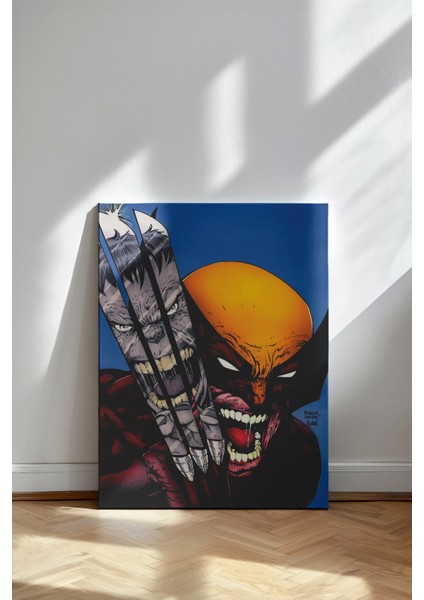Wolverine Keskin Pençe - Kanvas Tablo - Marvel Çizgi Roman Retro Duvar Dekoru fiyatları