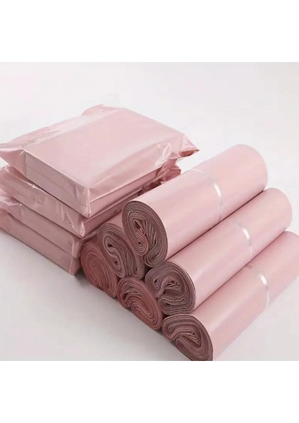 Kargo Poşeti, E Ticaret Poşeti, Paketleme Poşeti, Cepsiz Kargo Poşeti, Pembe 25X35 (100 Adet)
