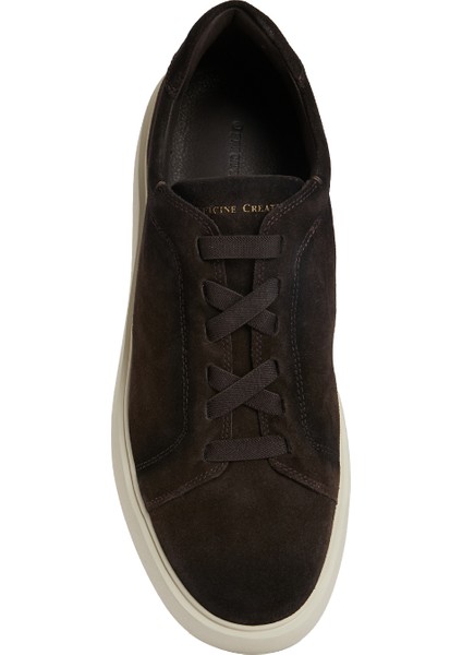 Slouch Kahverengi Erkek Deri Sneaker fırsatları