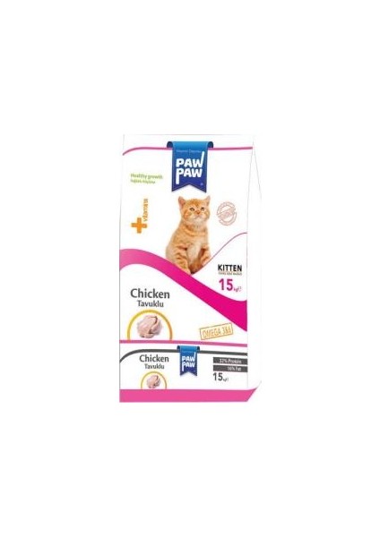 Paw Paw (Pawpaw) Yavru Kedi MAMASI-15KG-YENI FORMÜL(STT.03/2024) - Petshopundan fiyatları