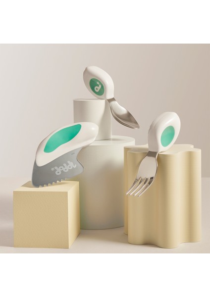 Aquamarine Ergonomik Çelik 3'lü Çatal Kaşık Bıçak Seti fiyatları