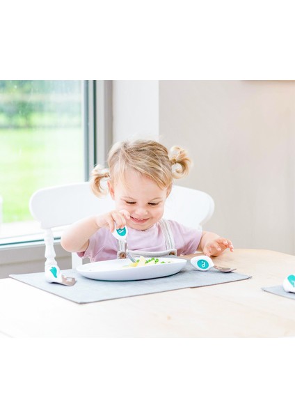 Aquamarine Ergonomik Çelik 3'lü Çatal Kaşık Bıçak Seti modelleri