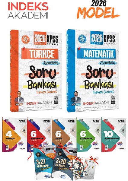 2026 Kpss Gygk Türkçe Matematik 2li Soru Bankası Seti ve 5li Branş Deneme Seti