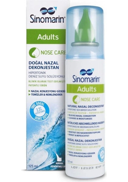 Adults Yetişkinler Için Deniz Suyu 125 ml