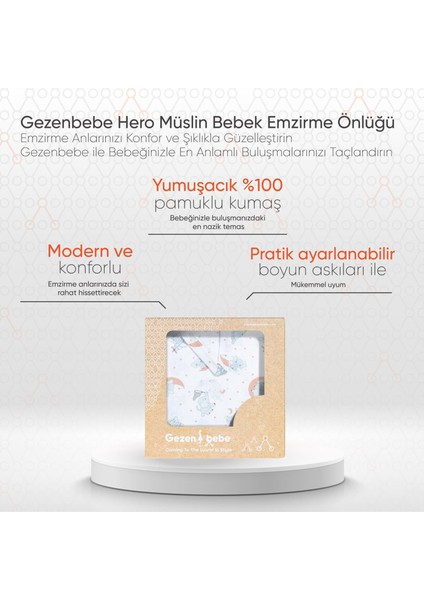 Hero Elephant Müslin Bebek Emzirme Önlüğü 60 x 90 cm fiyatları