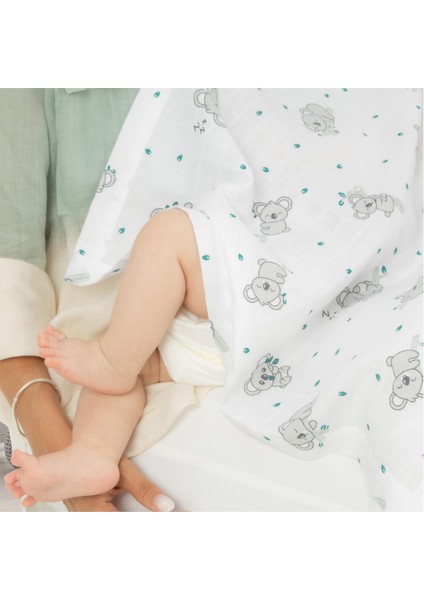 Hero Elephant Müslin Bebek Emzirme Önlüğü 60 x 90 cm