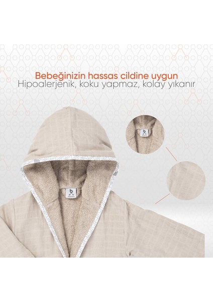 Hero Teddy Müslin Havlu & Unisex Bebek Bornozu modelleri