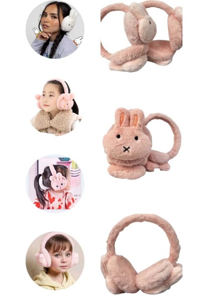 1 Adet Tavşan Model Kışlık Kulaklık Peluş Kulaklık Çocuk Peluş Kulaklık Kız Çocuk Kulaklık