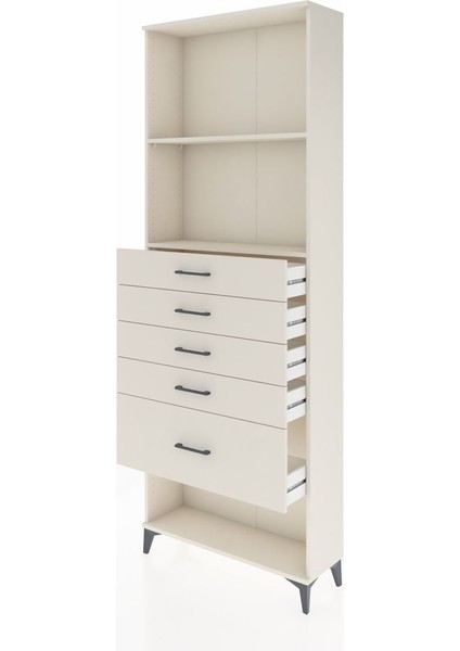 Arges Dolap 2 Raflı 5 Çekmeceli 88X30X243 Aytaşı-Aytaşı fırsatları