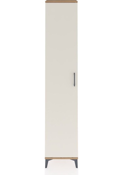 Arges Dolap 5 Raflı Tek Kapaklı 44X30X221 Çam-Aytaşı