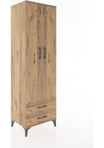 Hyperion Dolap 4 Raflı 2 Çekmeceli 2 Kapaklı 60X44X195 Çam-Çam fiyatları