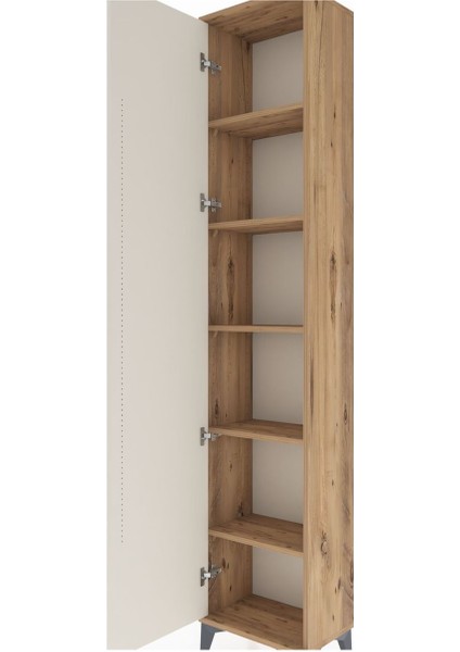 Arges Dolap 5 Raflı Tek Kapaklı 44X30X221 Çam-Aytaşı indirimleri